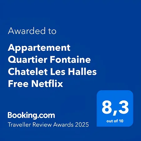 Appartement Quartier Fontaine Chatelet Les Halles Free Netflix-3