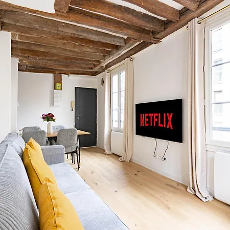 Appartement Quartier Fontaine Chatelet Les Halles Free Netflix-2